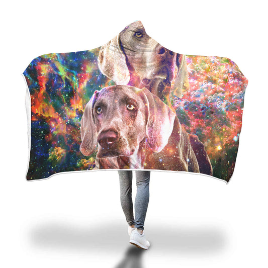 Weimaraner Hooded Blanket