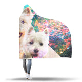 West Highland White Terrier Hooded Blanket