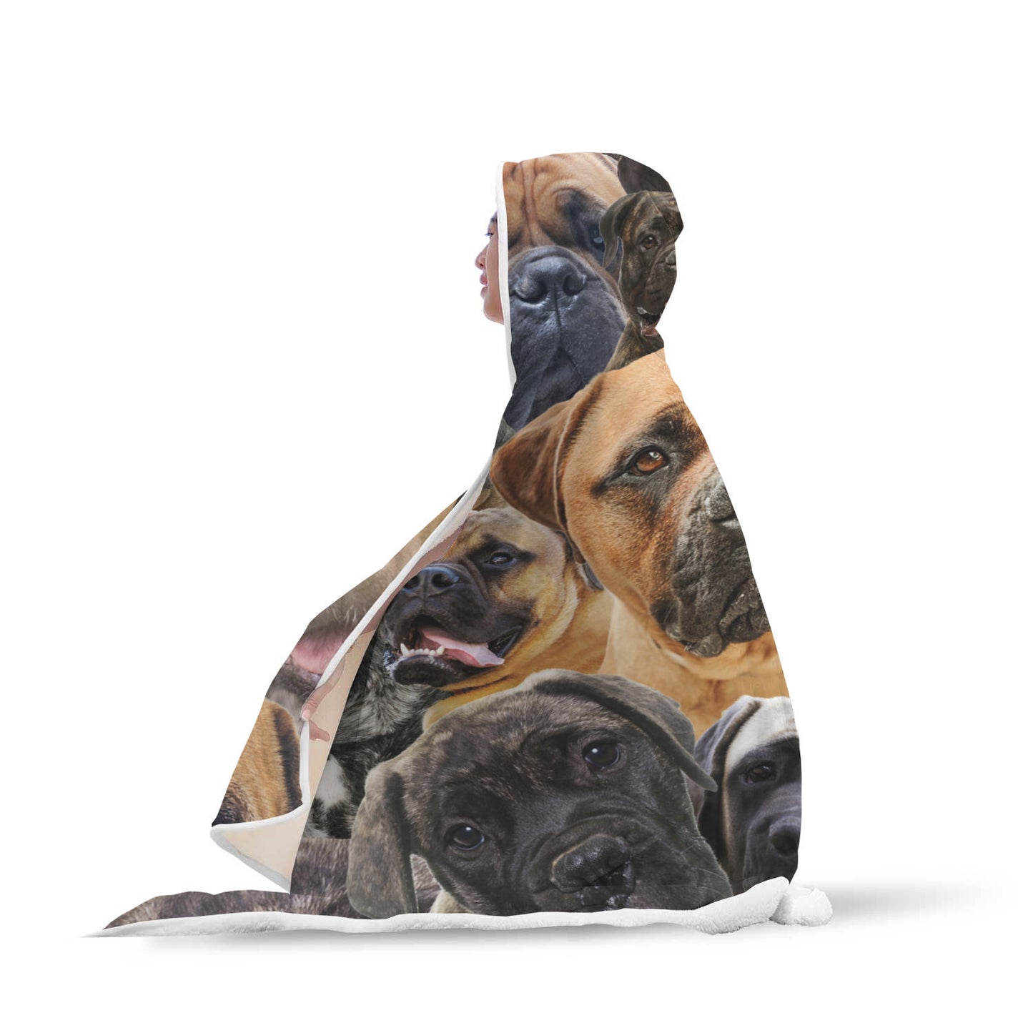 Bullmastiff Hooded Blanket