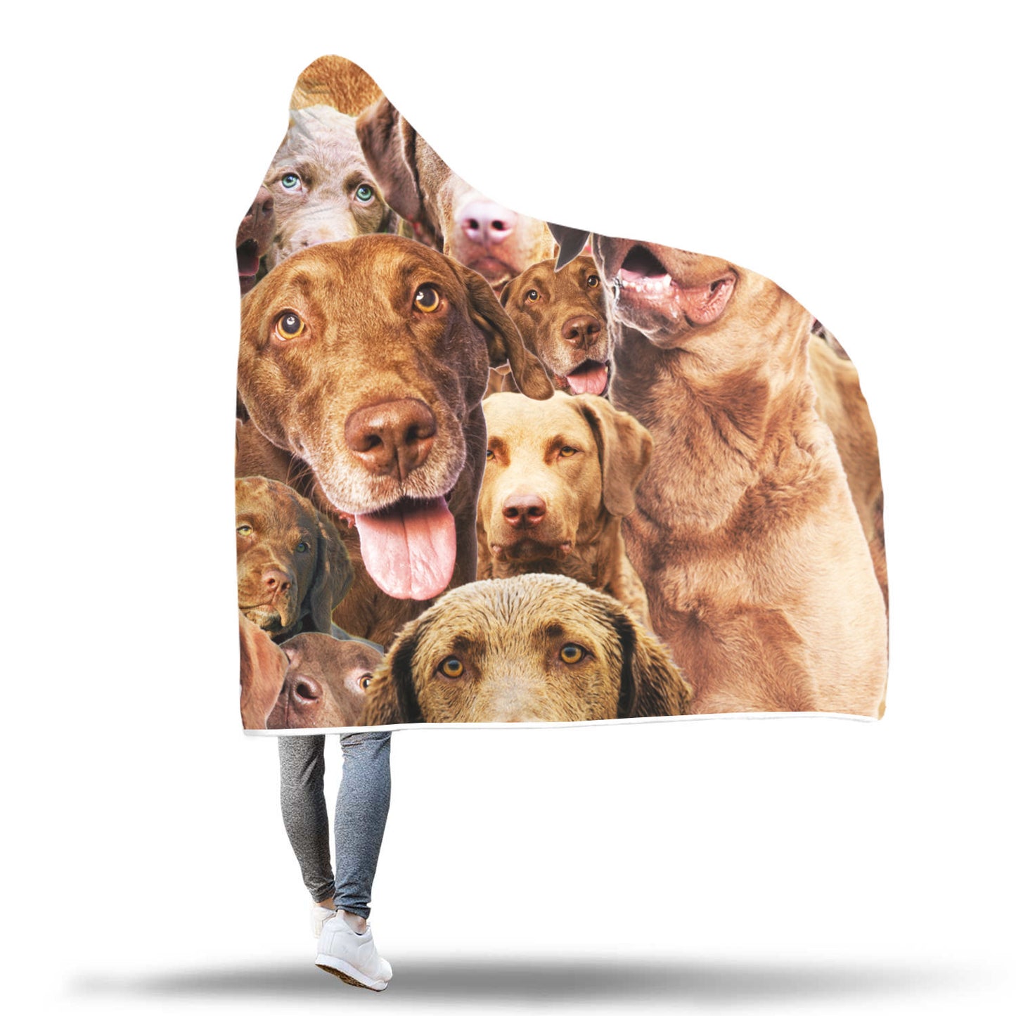 Chesapeake Bay Retriever Hooded Blanket