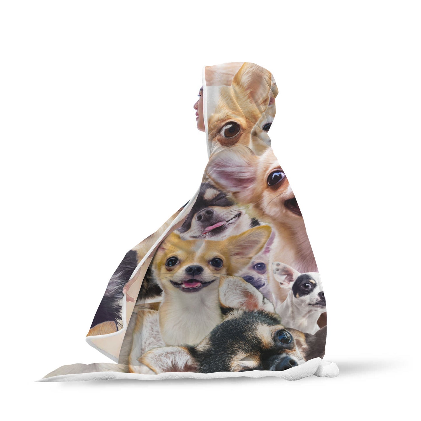 Chihuahua Hooded Blanket