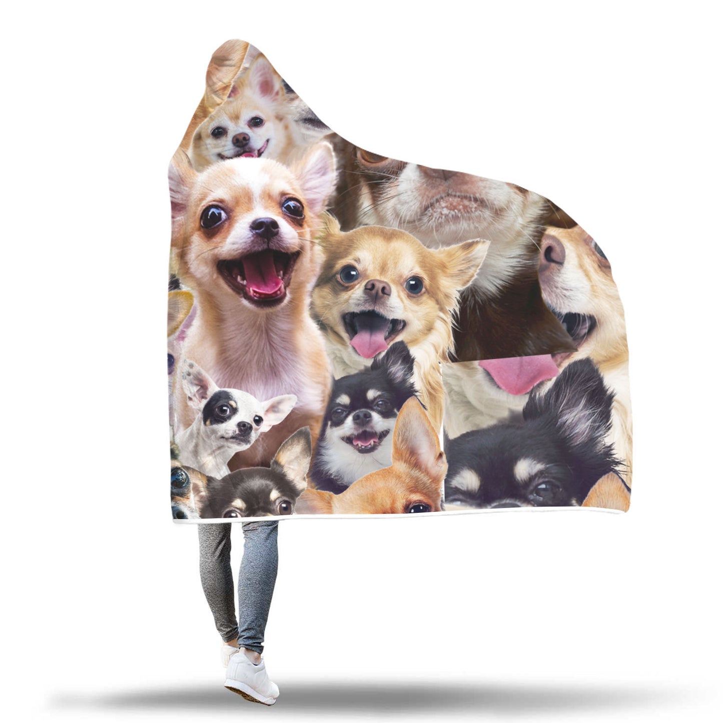 Chihuahua Hooded Blanket