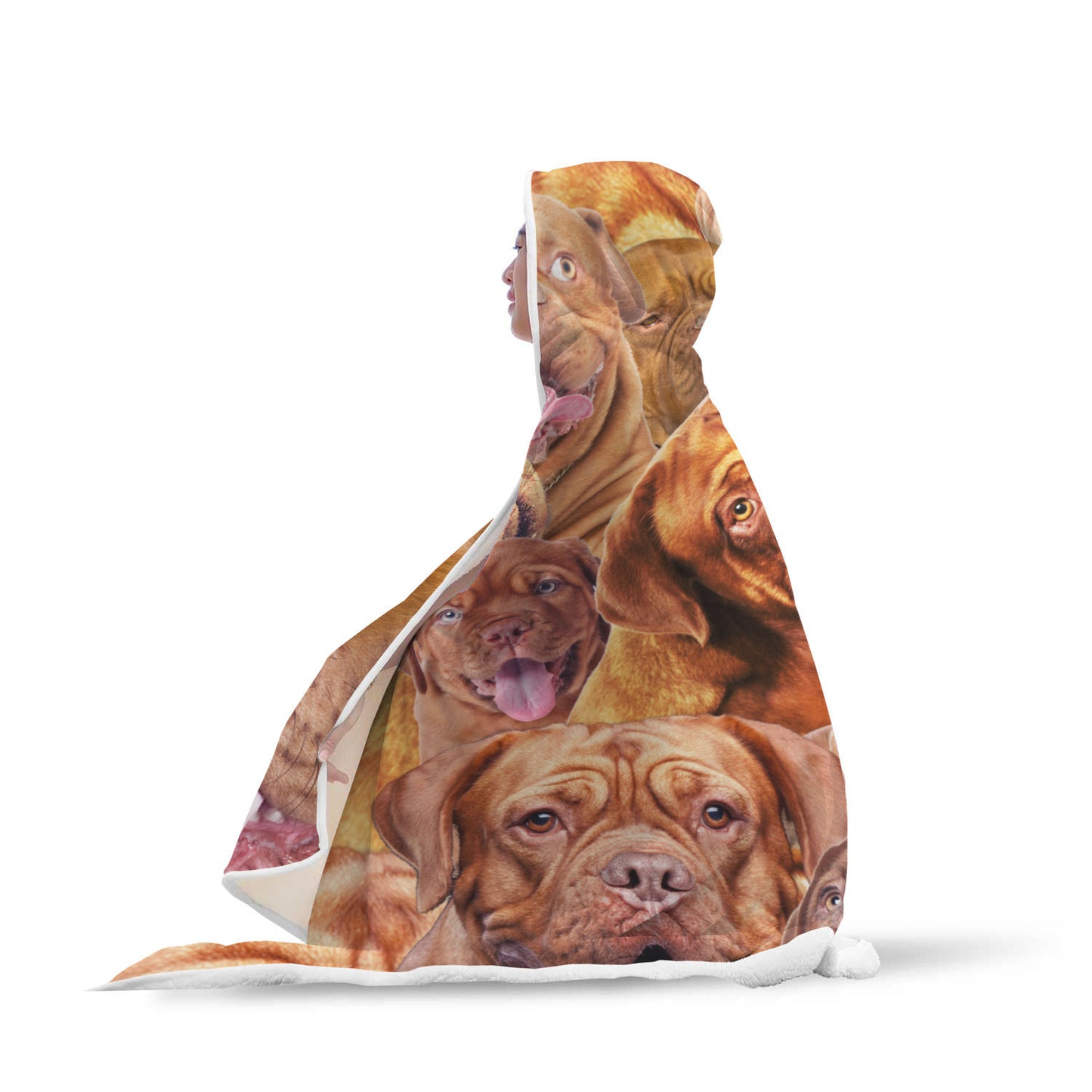 Dogue de Bordeaux Hooded Blanket