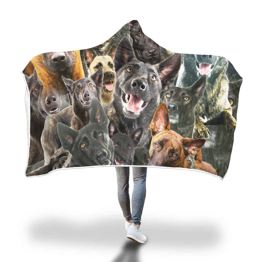 Dutch Shepherd Hooded Blanket