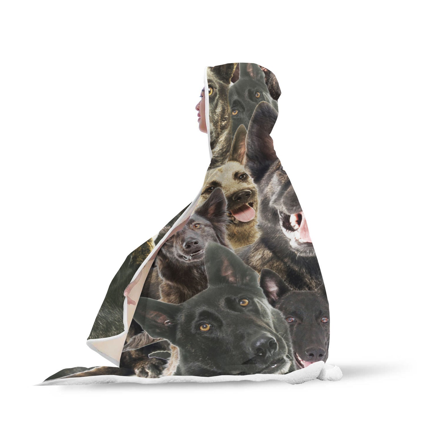 Dutch Shepherd Hooded Blanket