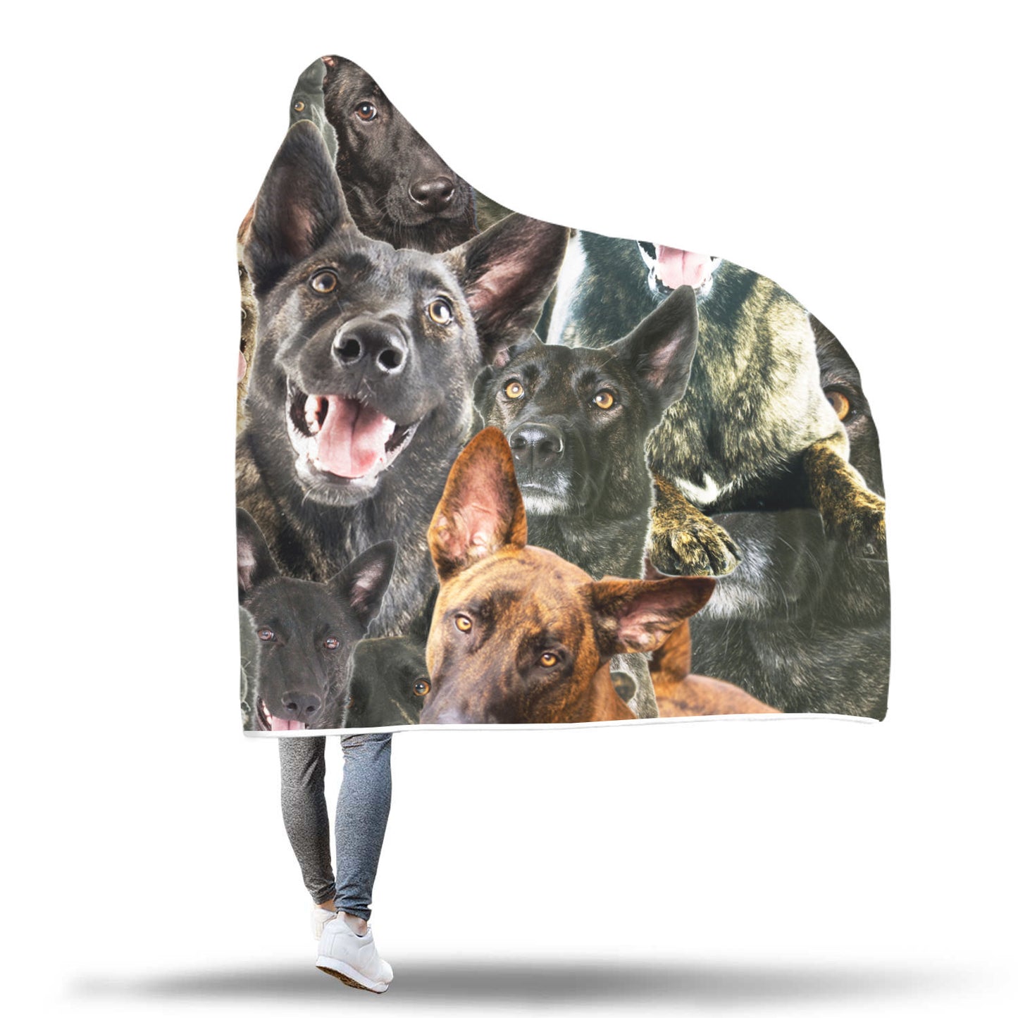 Dutch Shepherd Hooded Blanket