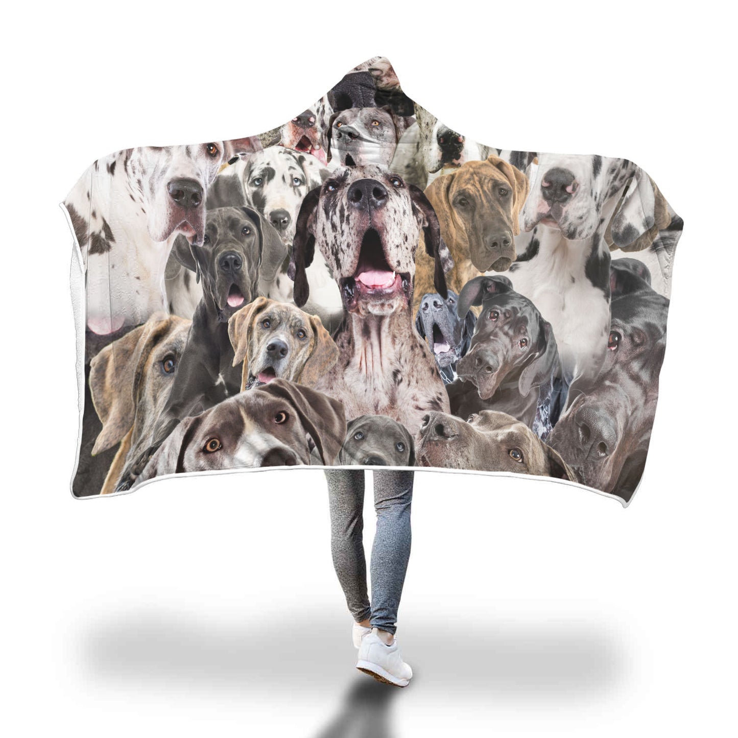 Great Dane Hooded Blanket