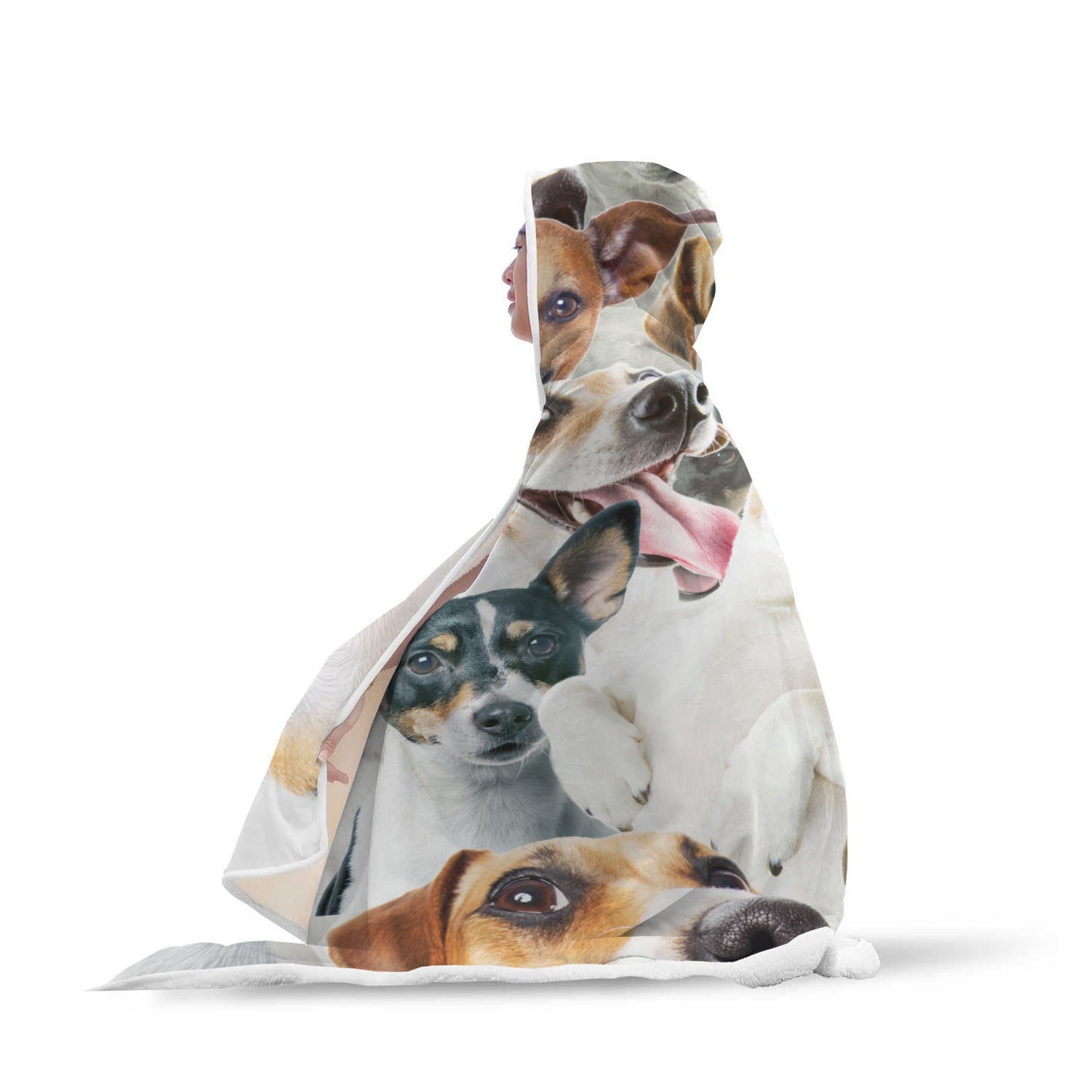 Jack Russell Terrier Hooded Blanket