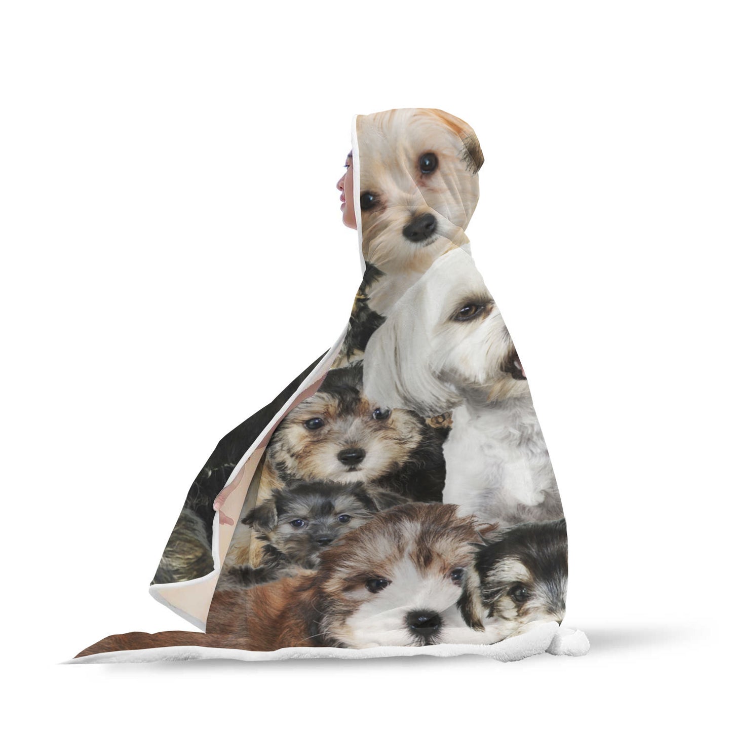 Morkie Hooded Blanket