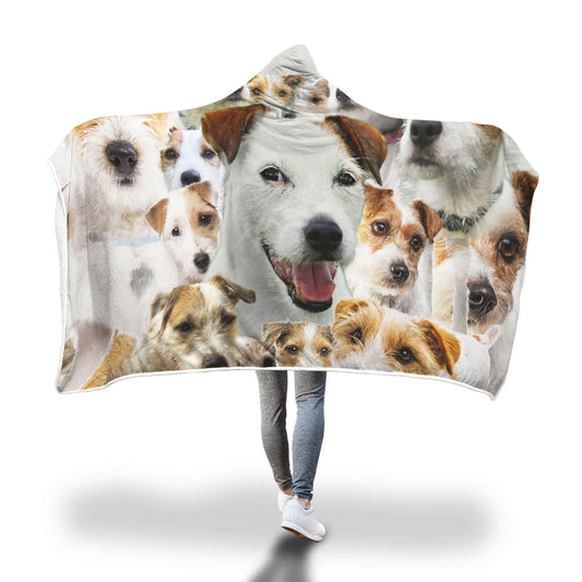 Parson Russell Terrier Hooded Blanket