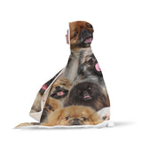 Pekingese Hooded Blanket