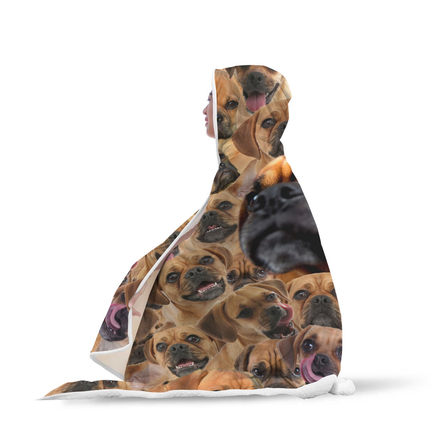 Puggle Hooded Blanket