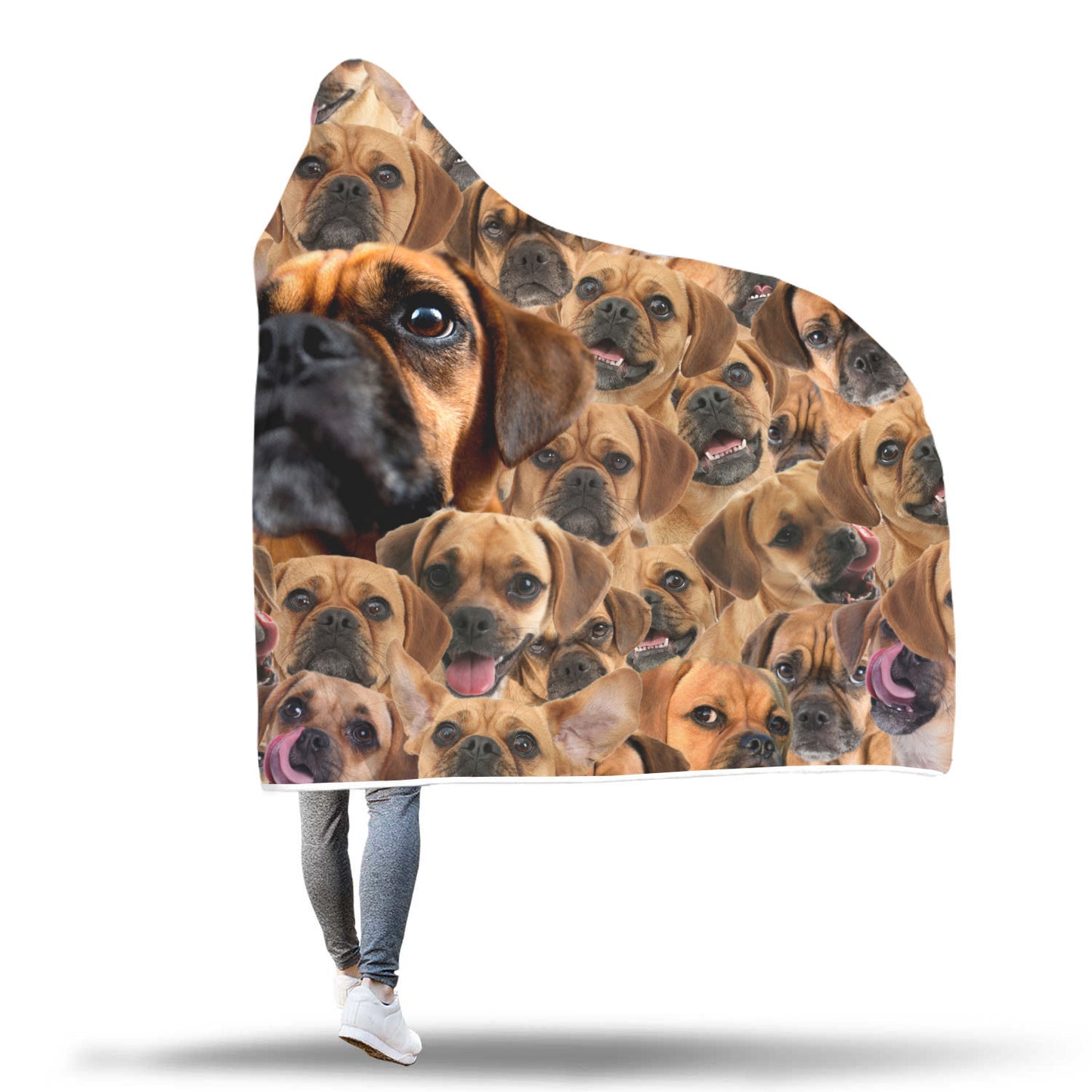 Puggle Hooded Blanket