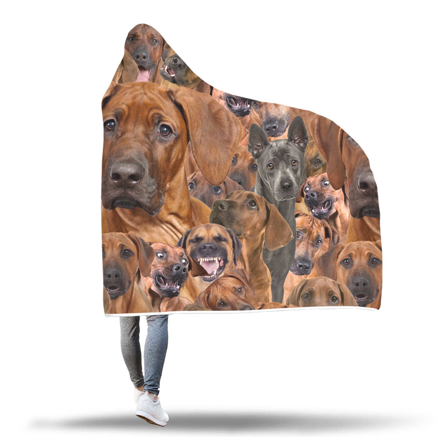 Rhodesian Ridgeback Hooded Blanket