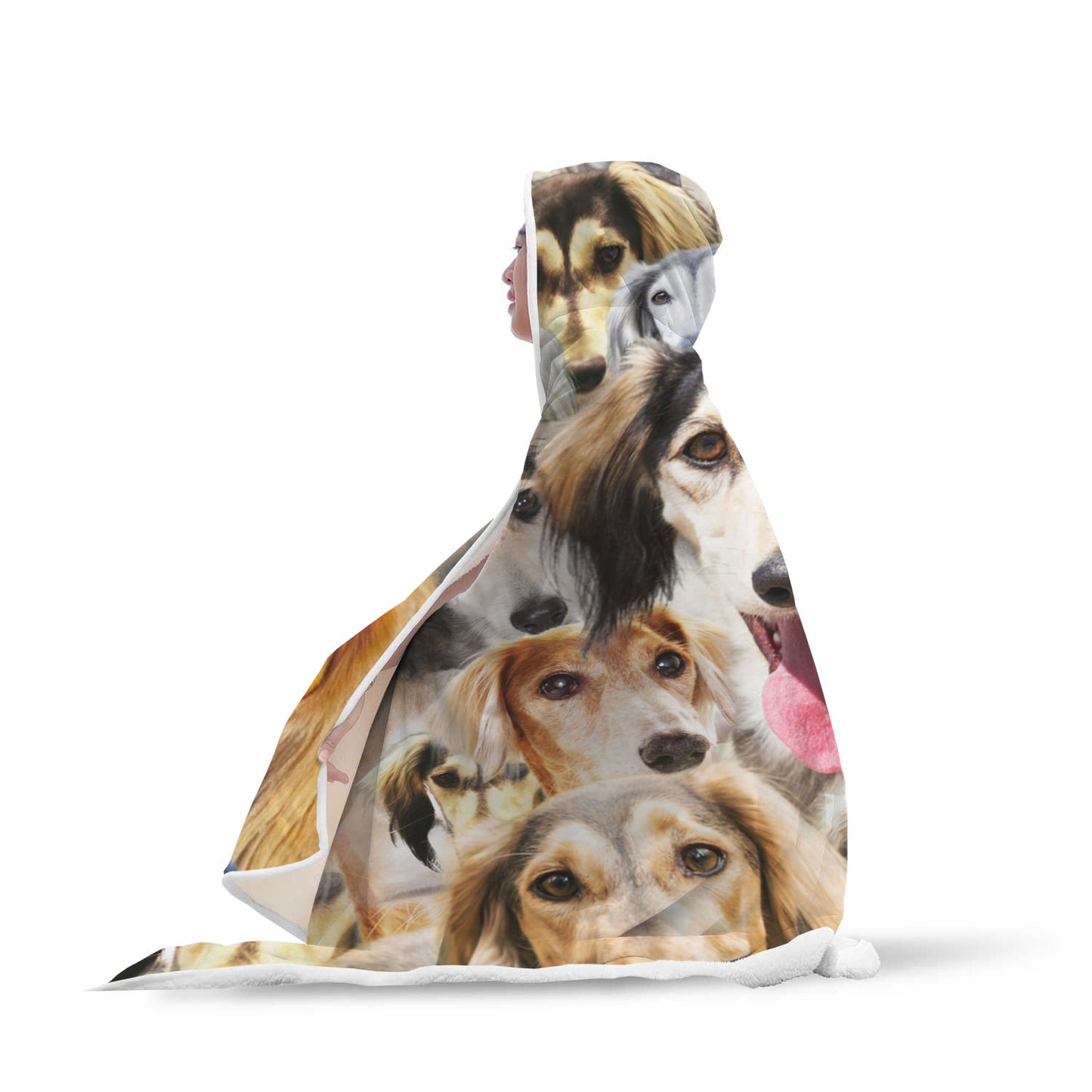 Saluki Hooded Blanket