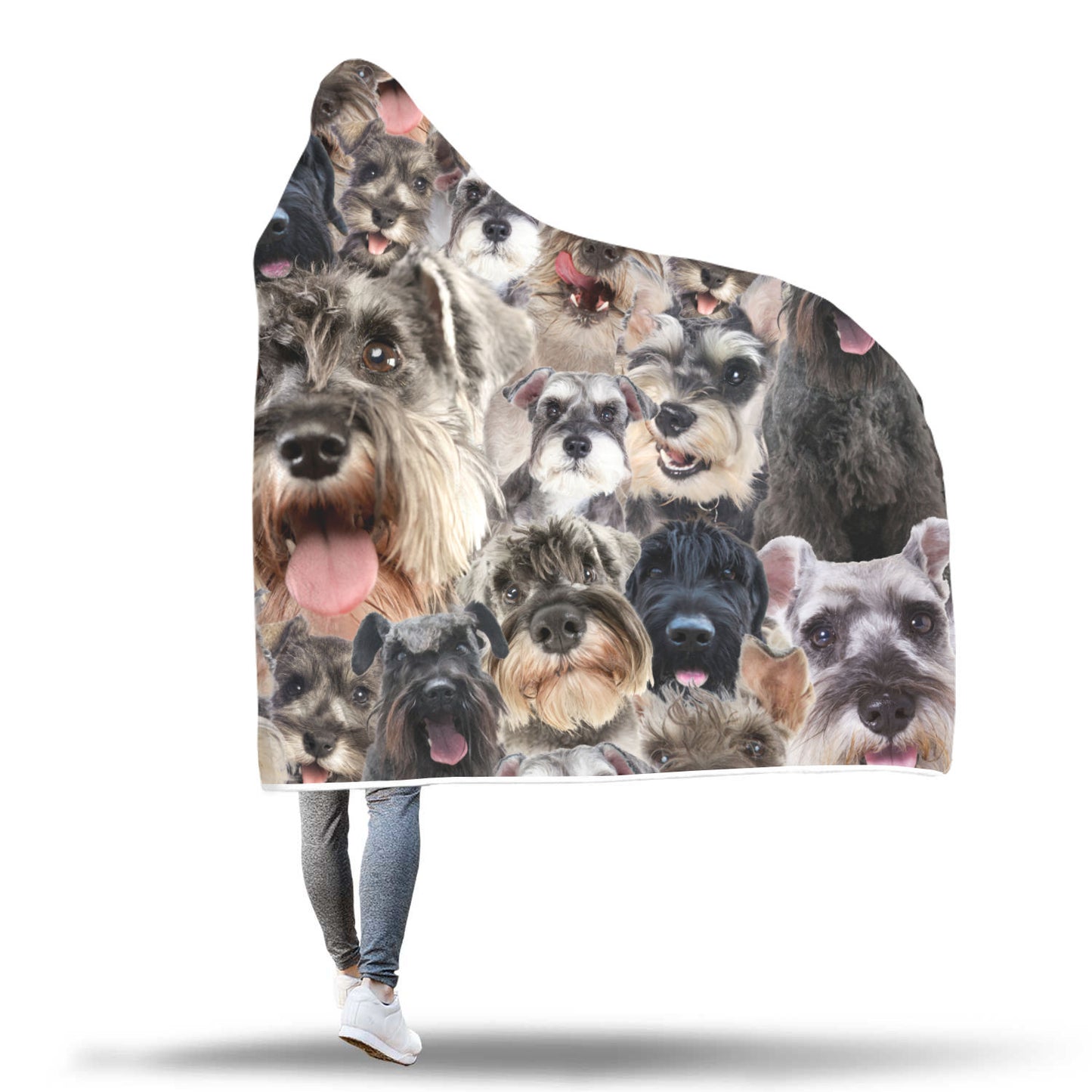 Schnauzer Hooded Blanket