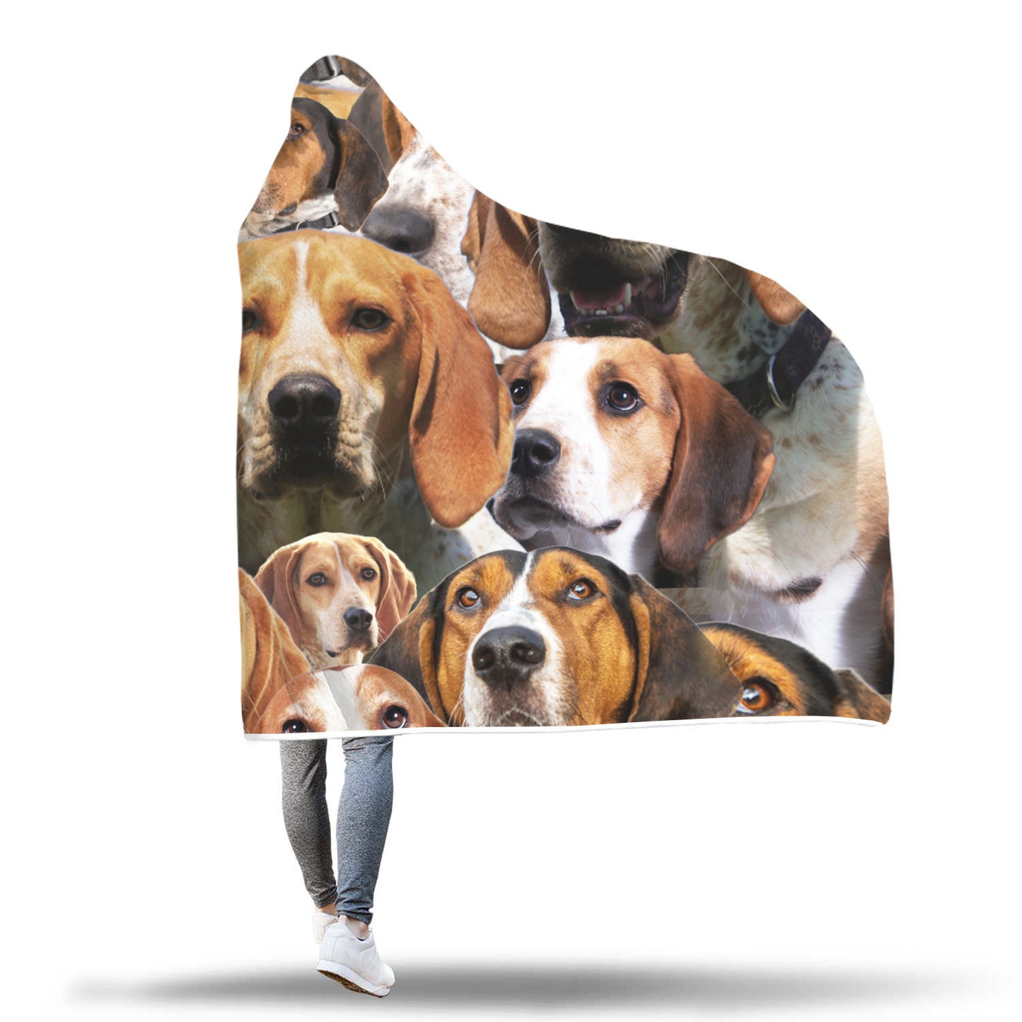 Treeing Walker Coonhound Hooded Blanket