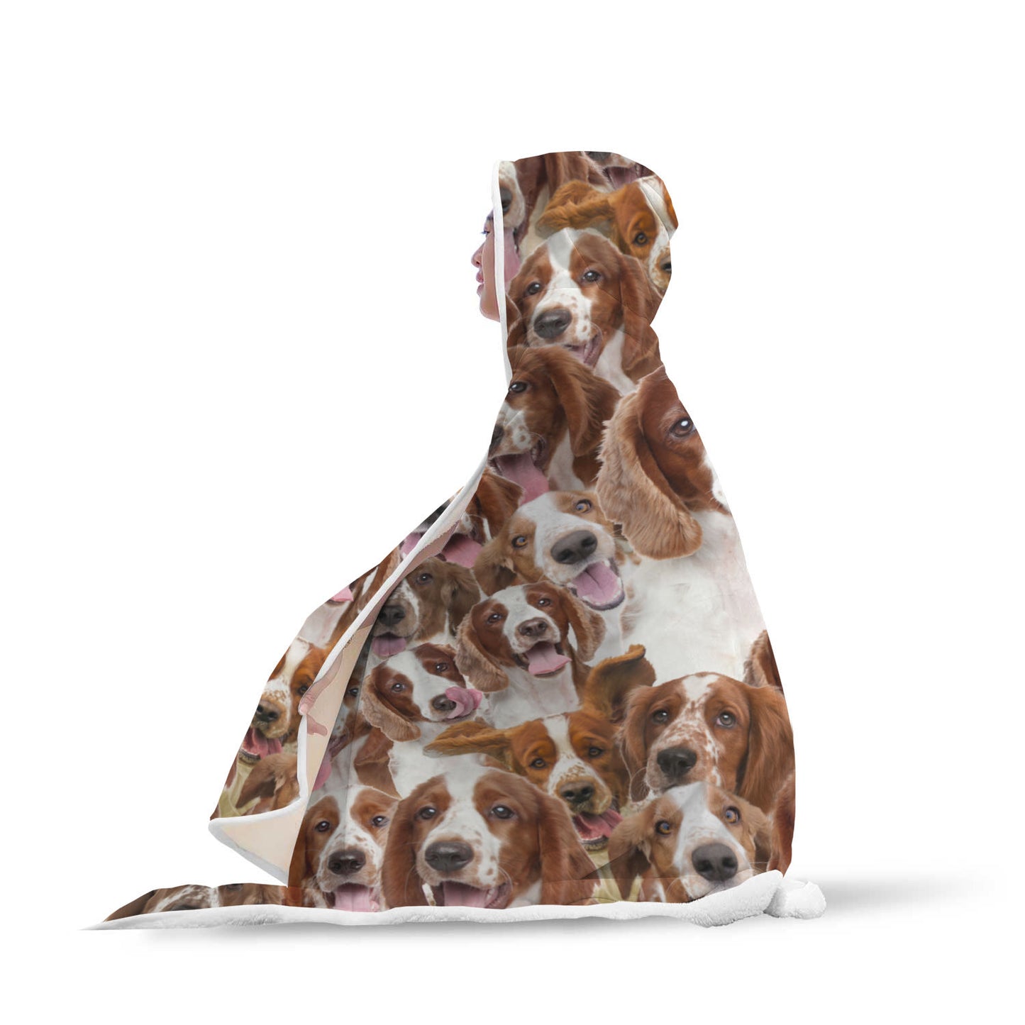 Welsh Springer Spaniel Hooded Blanket