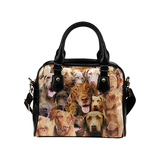 Chesapeake Bay Retriever Face Shoulder Handbag