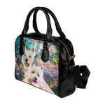 West Highland White Terrier Yin Yang Shoulder Handbag