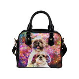 Shih Tzu Yin Yang Shoulder Handbag