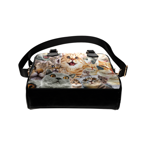 Cats Face Shoulder Handbag