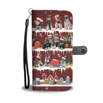 Schnauzer Snow Christmas Wallet Case