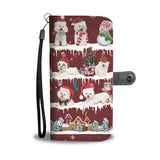 Bichon Frise Snow Christmas Wallet Case