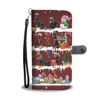 Doberman Pinscher Snow Christmas Wallet Case