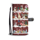 French Bulldog Snow Christmas Wallet Case