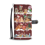 Golden Retriever Snow Christmas Wallet Case