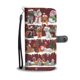 Poodle Snow Christmas Wallet Case