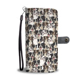 Border Collie Full Face Wallet Case