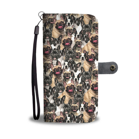 French Bulldog Full Face Wallet Case