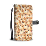 Pomeranian Full Face Wallet Case