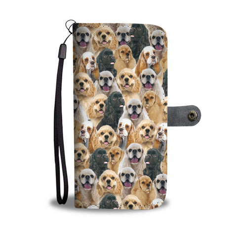 American Cocker Spaniel Full Face Wallet Case