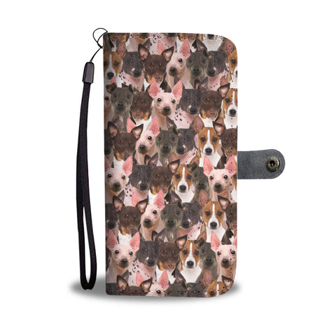 American Hairless Terrier Full Face Wallet Case