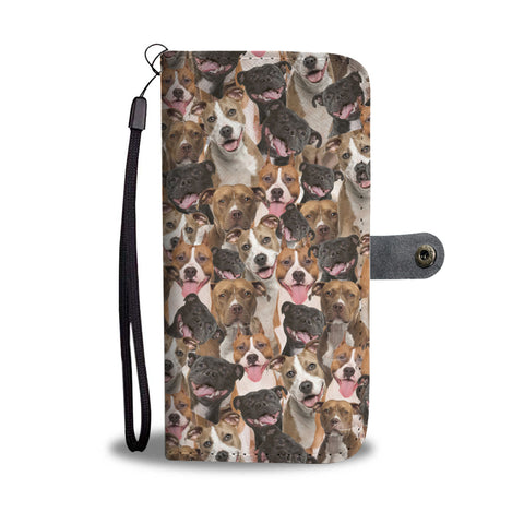 American Staffordshire Terrier Full Face Wallet Case