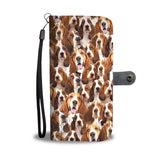 Basset Hound Full Face Wallet Case