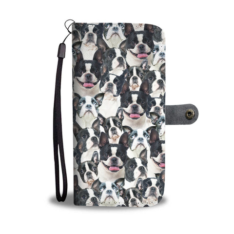 Boston Terrier Full Face Wallet Case