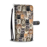 Cat Full Face Wallet Case