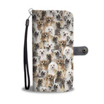 Chinese Crested Dog Full Face Wallet Case