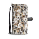 Chinese Crested Dog Full Face Wallet Case