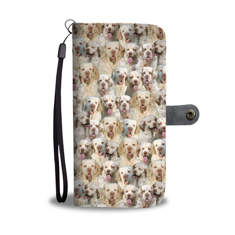 Clumber Spaniel Full Face Wallet Case