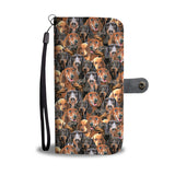 Dachshund Full Face Wallet Case