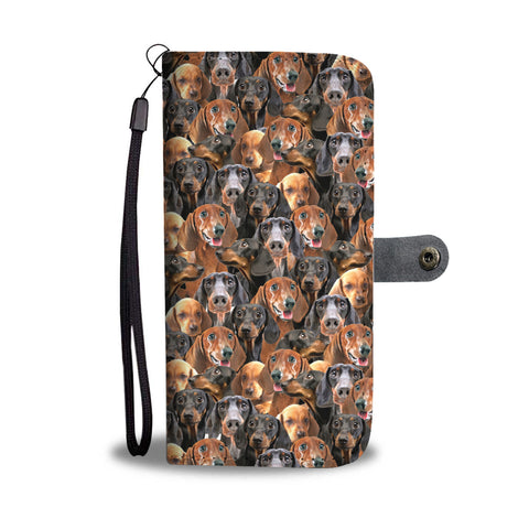 Dachshund Full Face Wallet Case