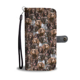 German Spaniel Full Face Wallet Case