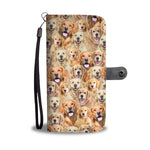 Golden Retriever Full Face Wallet Case