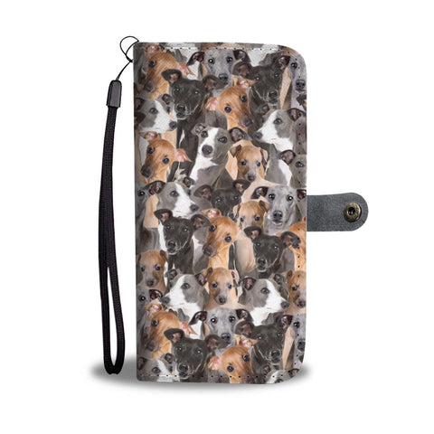 Italian Greyhound Full Face Wallet Case