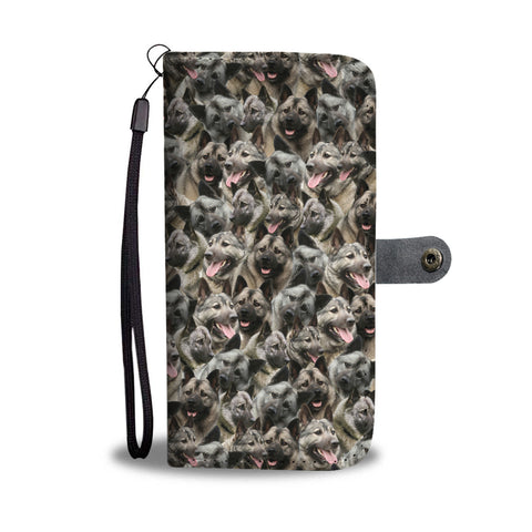 Norwegian Elkhound Full Face Wallet Case